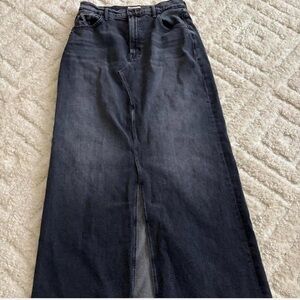MOTHER Black Maxi Skirt